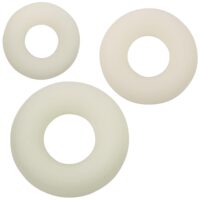 Självlysande penisringar i mjukt silikon - 3-pack
