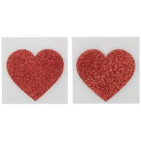 Nipple Covers Heart Red